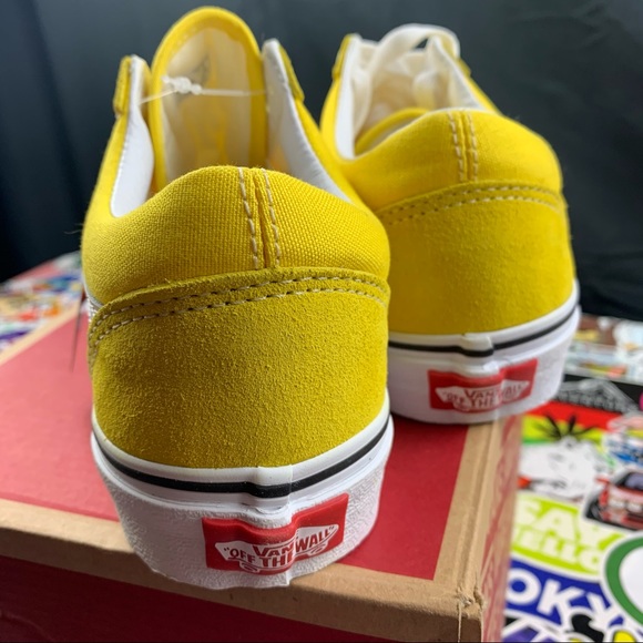 Vans Old Skool Vibrant Yellow Womens Sizes - Picture 8 of 10